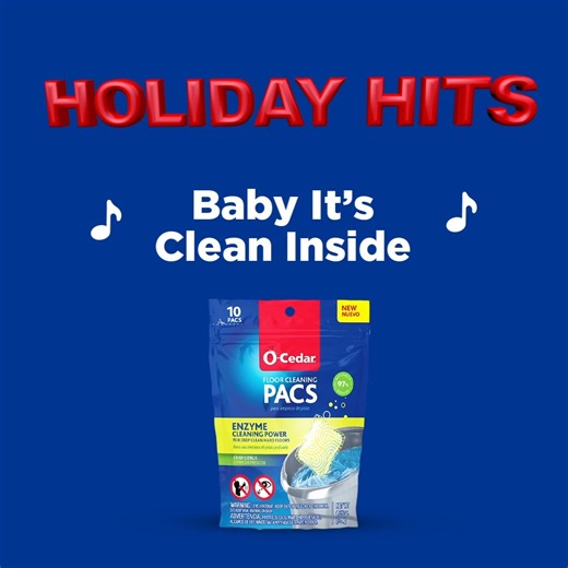 5.8K views · 22 reactions | O-Cedar presents: The Ultimate Clean-Clean Holiday Collection. Refresh your winter cleaning routine with your favorite cleaning artists, featuring the RinseClean spin mop, PACS Hard Floor Cleaner, Pet Pro Broom, and rising star—The Flex & Catch Duster. This year, enjoy the holidays and let O-Cedar handle the mess. #OCedar #Christmas #Cleaning | O-Cedar | Facebook