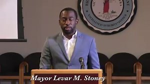 Chief Gerald M. Smith, Mayor Levar M. Stoney and RFD Chief Melvin Carter speak to reporters on Sunday about Saturday night's unrest in Richmond | Richmond Police Department