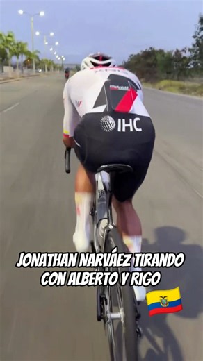 Jonathan Narváez tirando con Alberto Contador y Rigo, en Ecuador #Ciclismo #RideBikeMx #Cycling