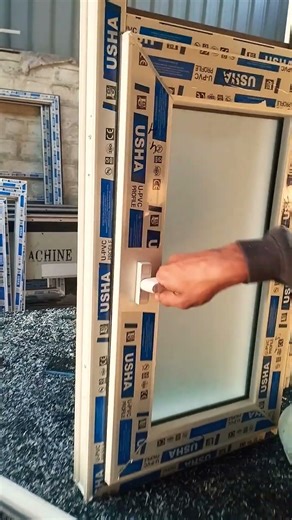 upvc window locking system with prostrate glass. #construction #interiordesign #upvc window