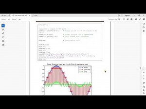 Quantization and Quantization error using Matlab (Arabic)