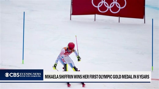 Mikaela Shiffrin, the U.S. skiing star who's also her sport's most decorated athlete of all-time, took home the gold in the women's slalom on Wednesday – shattering her medals drought. CBS News’ @sethdoane has a recap of today’s events. | CBS Evening News