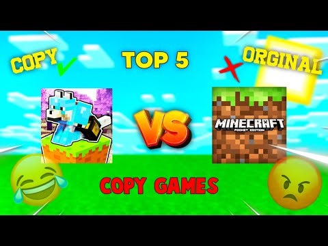 "Top 5 Minecraft PE Copy Games on Play Store 🔥 | Best MCPE Alternatives!"