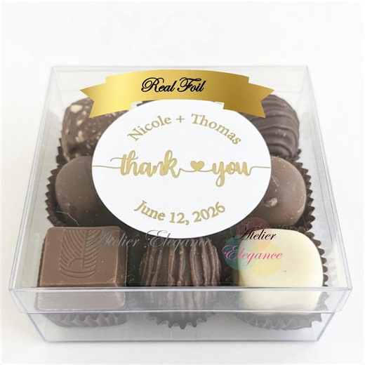 Foil Label, Round Labels, Custom Thank You Label, Any Name Date, Envelope Labels, Stickers, Customized, Wedding, Gold Foil, Favor, Gift ND8 - Etsy