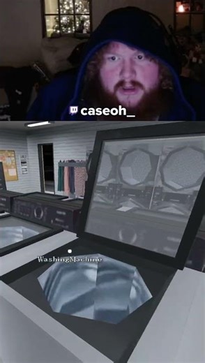 did a washing machine just jumpscare him?