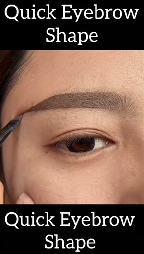 Easy Way To Draw Perfectly Eyebrow Shape With Pencil #ytshorts #viralpost #trendingshorts
