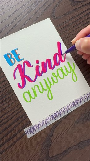 Soothing Hand Lettering in Soft Colors | ASMR Quote Writing for Relaxation