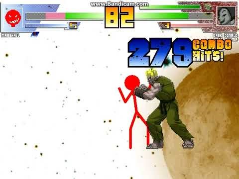 MUGEN battle #8108: Marshall vs Dark Donald, Rare Akuma, Baldi & Chuck Norris