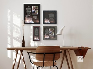 Christian Wedding Gifts for Couple, Engagement Gift for Bride and Groom, Christian Bridal Shower Gift for Bride, Rustic Wedding Decor, "A Marriage Prayer" Picture Framed Poem, 5013BW