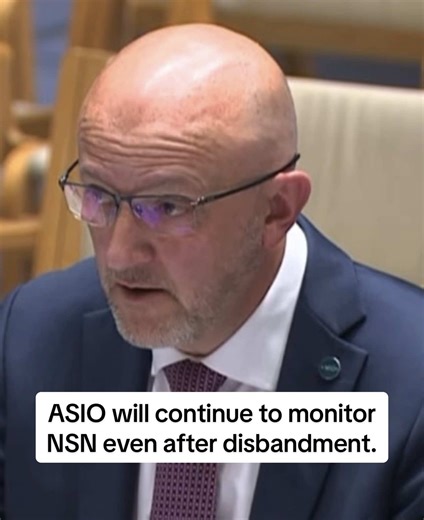 ASIO Director General Mike Burgess says that even after the Nationalist Socialist Network announced its disbandment, they will continue to monitor former members it believes may still pose a risk to national security. #Melbourne #Sydney #Brisbane #Adelaide #Australia