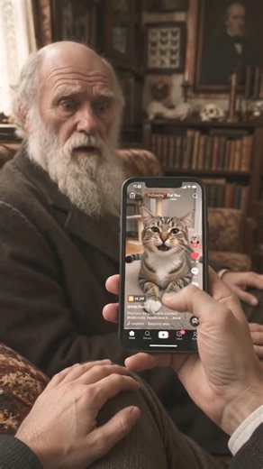 Charles Darwin vs. The TikTok Algorithm 🧬💀 #shorts