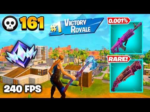 161 Elimination "RANKED RELOAD” Gameplay Wins (Fortnite Chapter 7 Keyboard & Mouse)