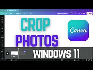 How to Crop Photos in Canva | Easily crop and resize images in Canva - (2025 guide for Beginners)
