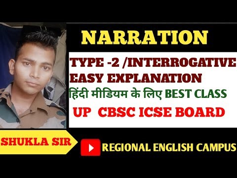 Master Narration in English | Direct & Indirect Speech Rules with Examples | By Shukla Sir
