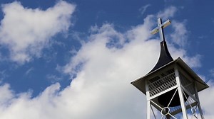 Church, Cross, Bell. Free Stock Video