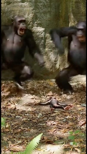 This Chimp Heard a Fart and Completely Lost Balance 🤣