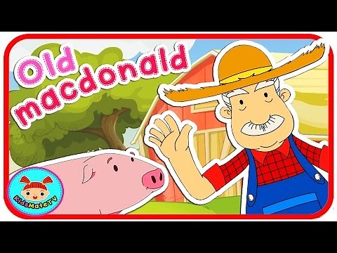 Old MacDonald Had A Farm EIEIO ★ Nursery Rhymes & Songs for Children ★ KidsMateTv