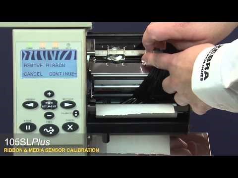 Zebra - 105SLPlus: Ribbon & Media Sensor Calibration