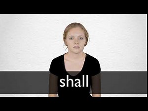How to pronounce SHALL in British English