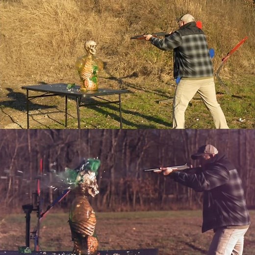 4 Bore rifle testing Amazing shock #kentuckyballistic #hunting #4borerifle