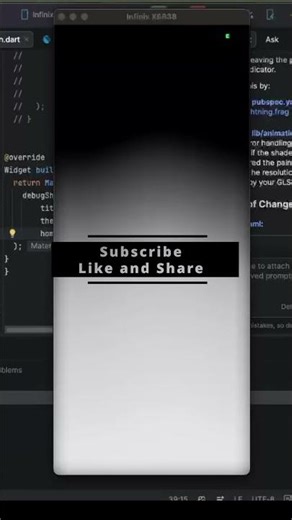 Flutter Smoke Animation 🌫️ | Procedural Noise Effect with CustomPainter 🔥 #Shorts