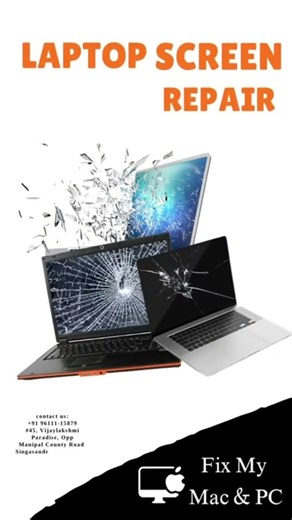 Cracked laptop screen? Fast & affordable screen repair #LaptopScreenRepair#LaptopRepair#BrokenScreen