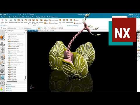 Alien Egg Walkthrough in Siemens NX 2312 - Advanced Surfacing Techniques