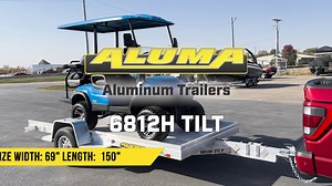 17 reactions | The Aluma 6812H Tilt utility trailer has a 3500#...