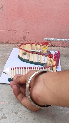 Experiment in different ways with Matchsticks & Crackers.🤯 #fireworks #experiment #shorts #crazy