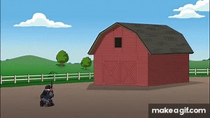 Family Guy - Amish Barn Building [4K] on Make a GIF