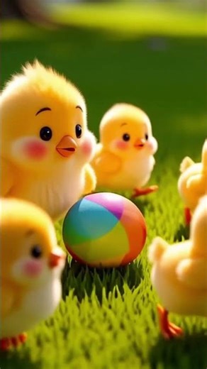 "Big Chicks Little Learn 🐥🐣☺️"#cute #animatedshort #animation #cutenessoverload