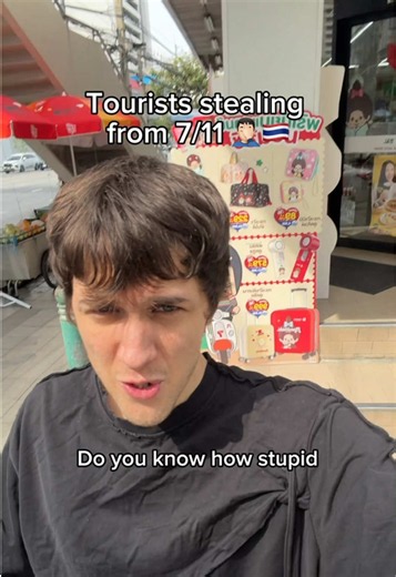What goes through these people’s minds? #thailand #travel #7eleven #tourist
