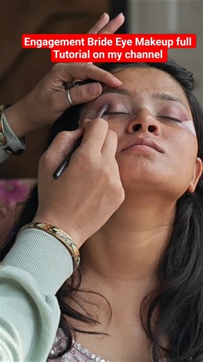 Engagement Bride Eye Makeup Tutorial | Real Bride Soft Glam Look | Part-1