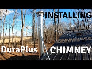 PART 5. DuraPlus Chimney for Wood Stove Completion | Around the Soffit to the ROOFTOP we did it!