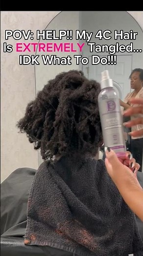 The Secret to Detangling Matted Hair | 4C Hair Detangle | Avoid Unnecessary Breakage with This!!