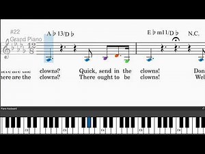 Send In The Clowns by Stephen Sondheim - Easy piano tutorials with leadsheet and chords