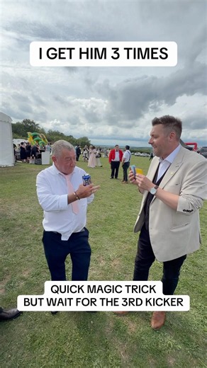 Quick magic trick. I get him 3 times. Wedding magician entertaining, pickpocket stealing prank. Wow