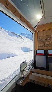 A window like no other 🪟 🇨🇭 🗻 #windowtothealps #glacierexpress #Switzerland #Schweiz #inlovewithswitzerland #visitswitzerland #traintravel #travelbytrain | Glacier Express