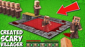 Why VILLAGERS JUMP INTO POOL OF BLOOD AND TURN INTO SCARY VILLAGERS in Minecraft ? DEAD VILLAGERS !