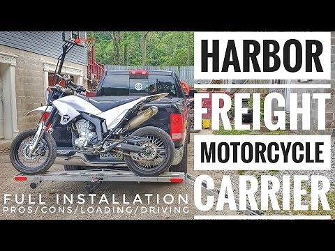 Harbor Freight Motorcycle Carrier: Install/Loading/Driving