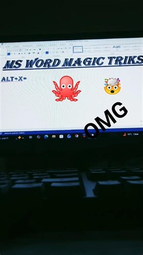 Ms Word Computer Me Magical Trick And tricks🐙🐙🐙🐙#computertechnic #computerhacks #computereducation