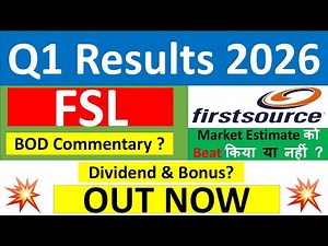 FSL Q1 results 2026 | Firstsource Solutions results today | FSL Share News | FSL Share latest news