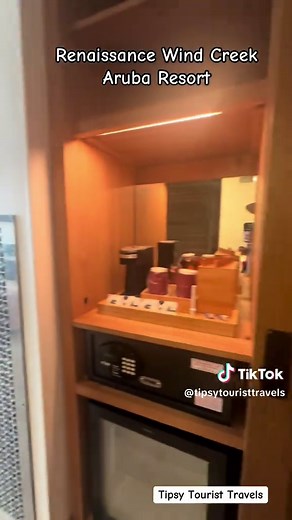 A room walk through at Renaissance Wind Creek Aruba Resort! This is a unique resort in Aruba with access to a private island with flamingos! This is the adults only building, but there is actually a boat that will take you to the private island from here. There is a family friendly building that is oceanfront. Contact Tipsy Travels for more information. @RenaissanceAruba