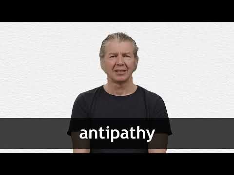 How to pronounce ANTIPATHY in American English
