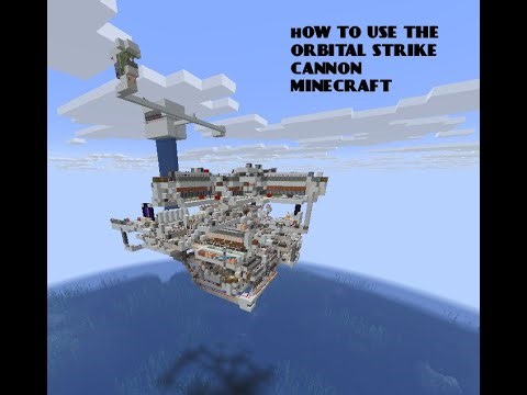 How to use the minecraft orbital strike cannon (JAVA)