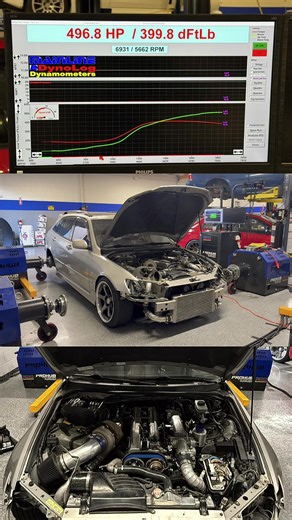 Easy 500 go from this 1.5JZ! #cars #dyno