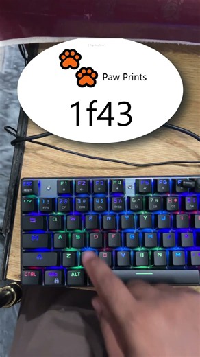 Paw Prints 🐾 in Ms Word || #topkeycuts #shortcutkeys #mswordtricks