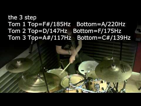 Tuning your drums Video - examples using tunebot by Geoff Fry