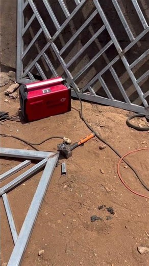 We’re building burglarproof metal windows #metalwork #construction #youbuteshort #viral