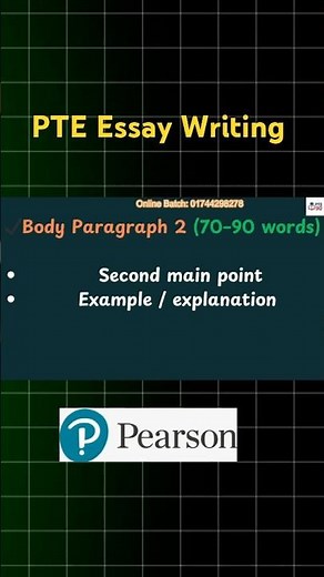 PTE Essay High Score Structure #pte #essay ‪@pte90xyz‬